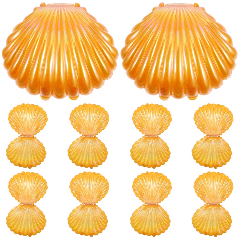 20 Pcs Shell Shape Candy Storage Box Pearlescent Box for Party Favors Wedding Candy Box Jewelry Organizer Birthday Candy Box Decorative Box for Party - Image 5