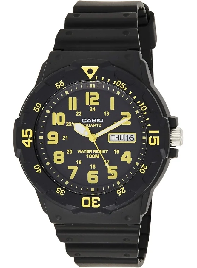 كاسيو Men'S Black Dial Resin Analog Watch