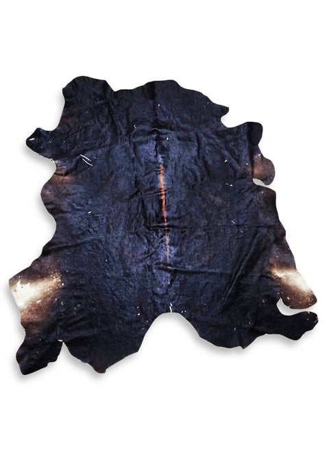 Natural Cowhide Carpet , Luxurious and elegant , ideal for use in living rooms, dining rooms, reception , and offices , a distinctive decorative piece made of natural calfskin with a non-slip backing - lightweight and adds a unique touch to any space