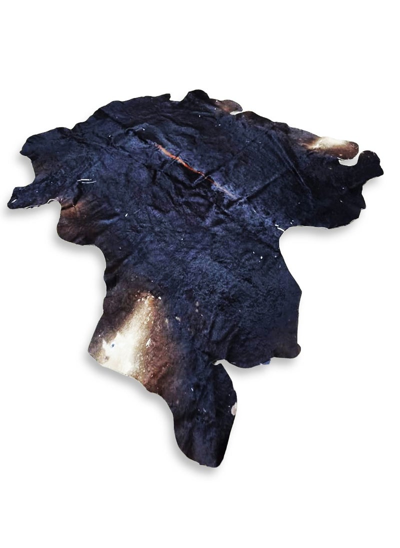 Natural Cowhide Carpet , Luxurious and elegant , ideal for use in living rooms, dining rooms, reception , and offices , a distinctive decorative piece made of natural calfskin with a non-slip backing - lightweight and adds a unique touch to any space