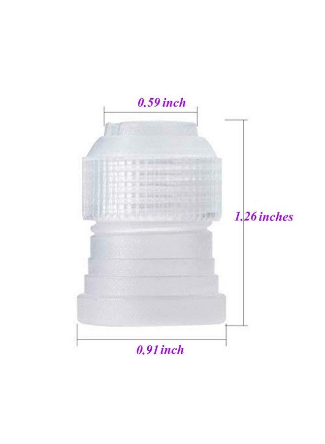 Aysekone 24 Pack Plastic Standard Couplers Adaptors Cake Decorating Icing Piping Nozzle Bag Cake Flower Pastry Decoration Tool - Image 3