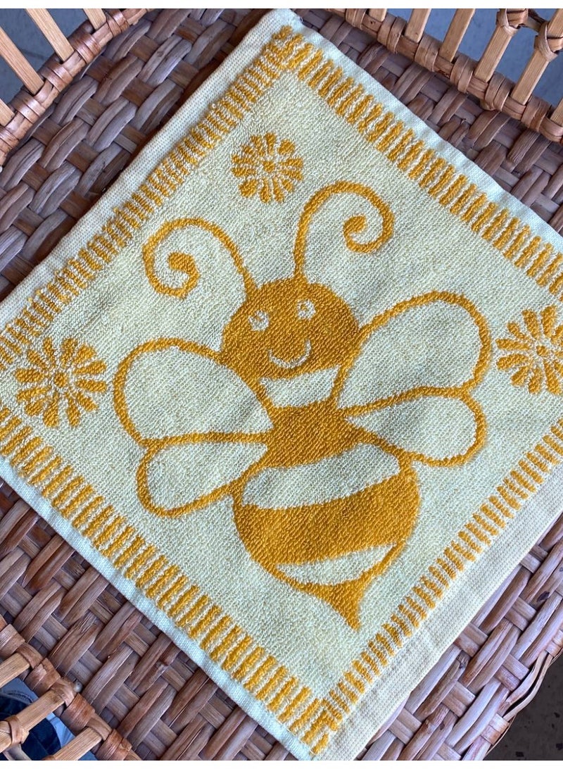 toãlla A set of 12 baby face towels, 100% cotton, 30*30 cm, in various shapes and colors. - Image 5