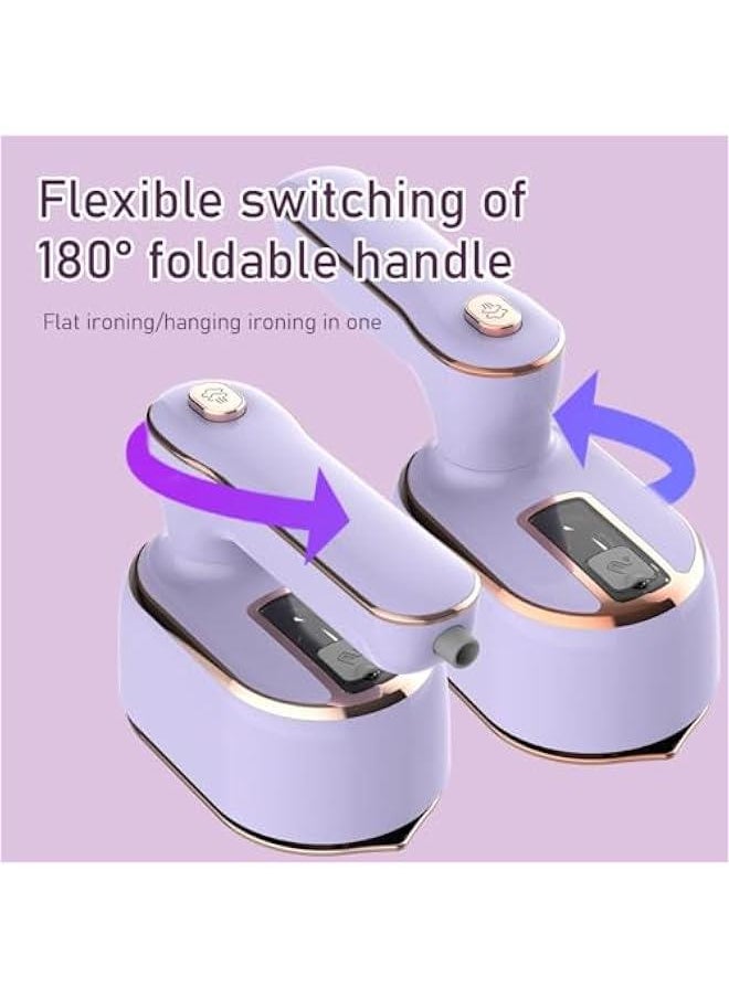 Generic Mini Steam Iron for Clothes,Travel Steamer,Portable Steamer Travel Iron,Handheld Steamer 1000W Handheld Steamer Support Dry and Wet Ironing 180° Rotatable Micro Iron Machine for Home  - Image 3
