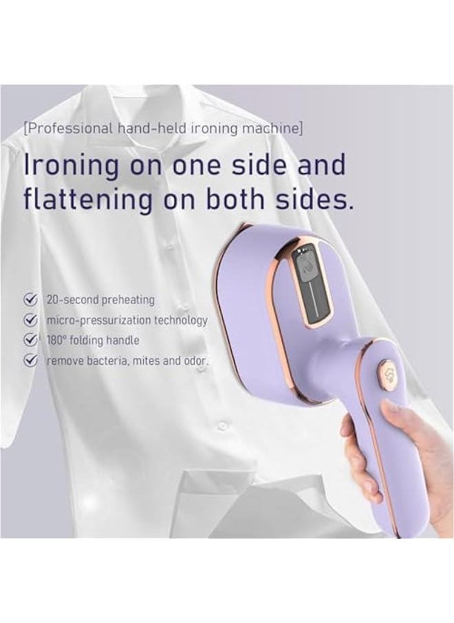 Generic Mini Steam Iron for Clothes,Travel Steamer,Portable Steamer Travel Iron,Handheld Steamer 1000W Handheld Steamer Support Dry and Wet Ironing 180° Rotatable Micro Iron Machine for Home  - Image 4