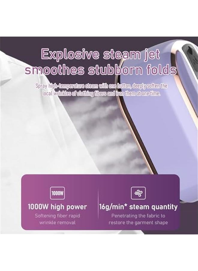 Generic Mini Steam Iron for Clothes,Travel Steamer,Portable Steamer Travel Iron,Handheld Steamer 1000W Handheld Steamer Support Dry and Wet Ironing 180° Rotatable Micro Iron Machine for Home  - Image 5