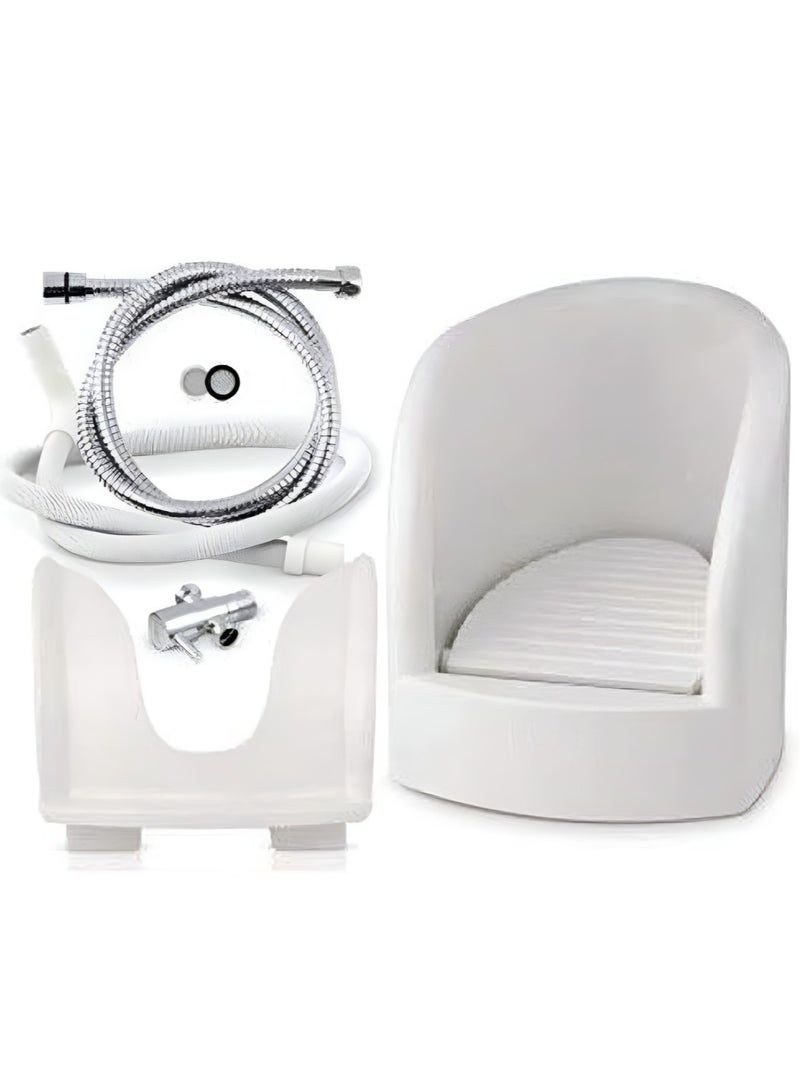 Wudu Foot Washer White 48x37x36cm  - Image 3