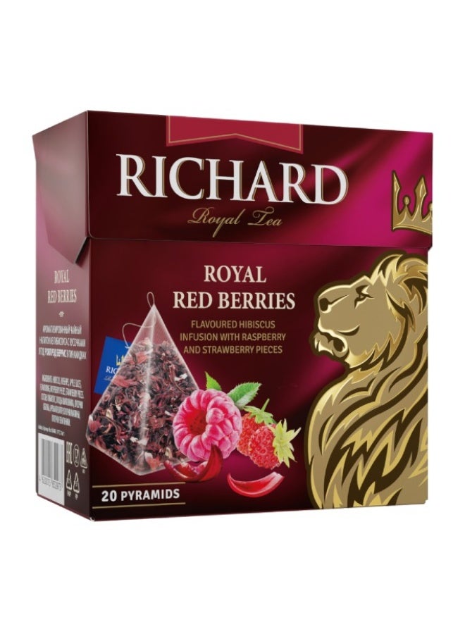 Herbal Tea Bags, Red Berries - 20 Bags, Russia