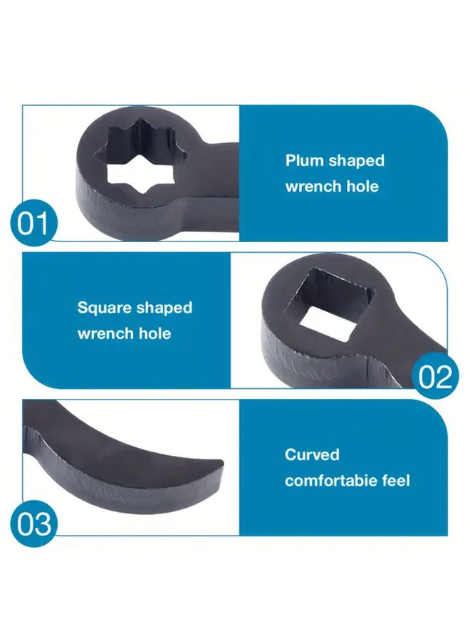 3 Pcs 1 2 Inch And 3 8 Inch Pry Bar Wrench Adapter Ratchet Attachment For Half Shaft Removal Car Repair Tools - Image 4