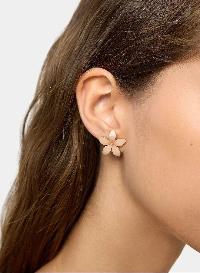 بارفوا أقراط الزهور مع الراتنج