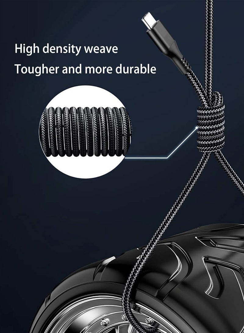 X-level USB-C to USB-C Cable 60W 10FT 2Pack, USB C Cable 3.0, Long Fast Charging Type C Cord for Samsung Galaxy S25Ultra/S24Ultra/S23/S22/S21,iPhone 16 Series,Apple iPad Mini 6/Pro/Air 4, Moto razr+, Google Pixel 7a, Switch, Black - Image 5