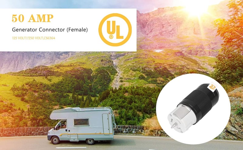 S7 50 Amp Generator Plug,50 Amp Generator Connector (Female),125 Volt//250 Volt,CS6364 - Image 3