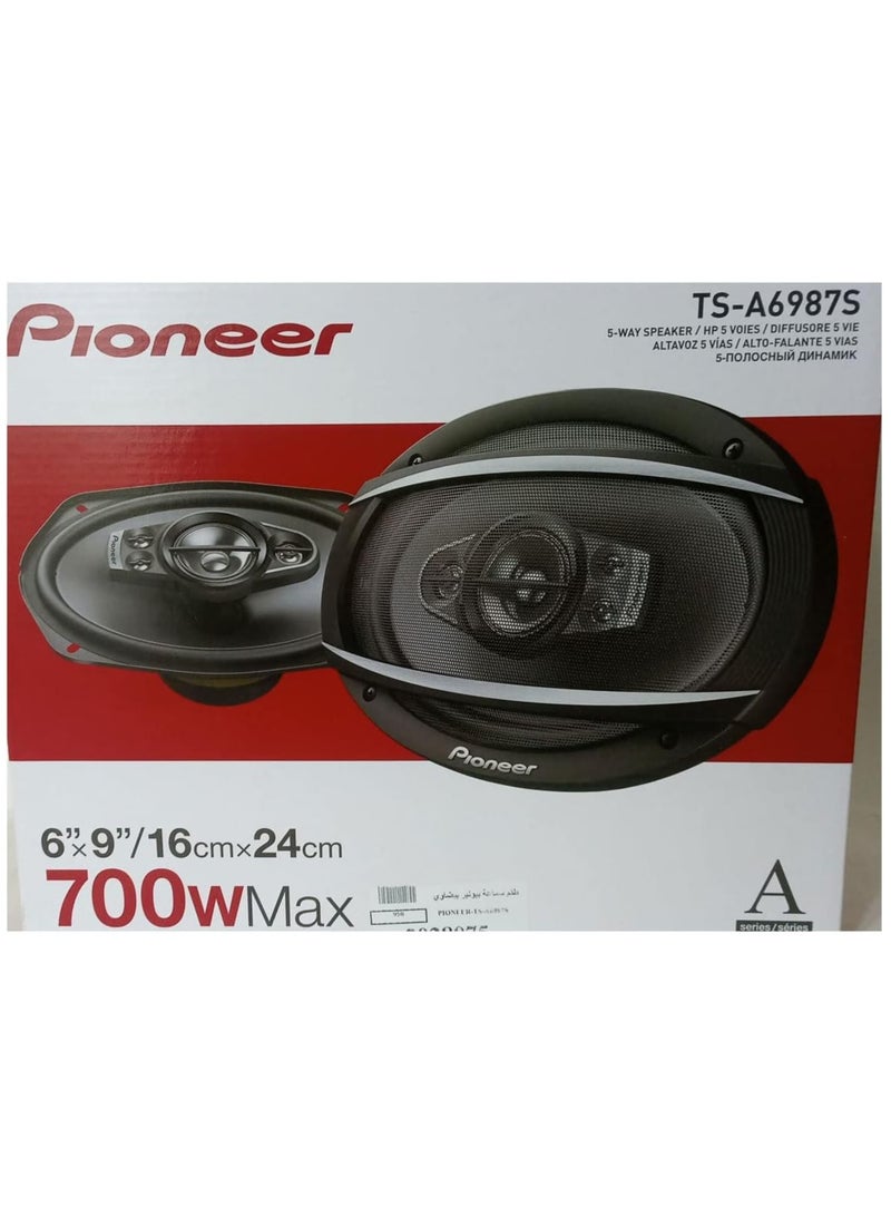 Pioneer TS-A6987S 6" x 9" 700 Watt 5-Way Coaxial Car Speakers  - Image 1