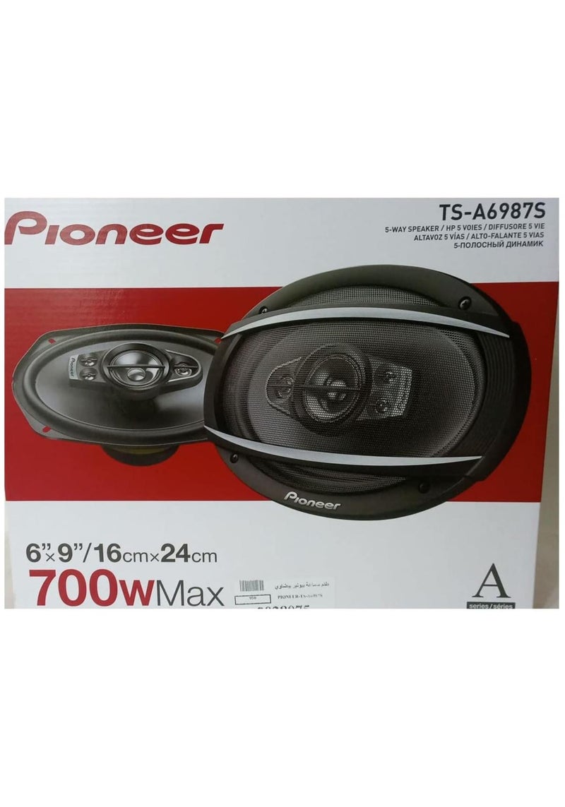 Pioneer TS-A6987S 6" x 9" 700 Watt 5-Way Coaxial Car Speakers - Image 1