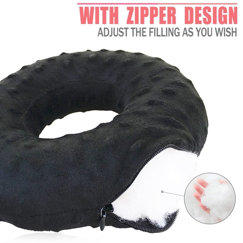Ear Pillow Zero-Pressure Ear Cutout Design For Side Sleepers - Adjustable Firmness Memory Foam Neck Support Pillow With Healing Protection For Cartilage Piercings Tinnitus Relief For Adults - Image 4