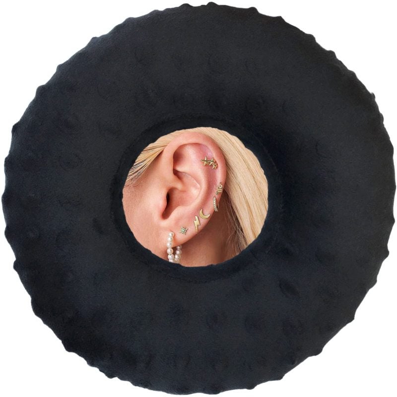 Ear Pillow Zero-Pressure Ear Cutout Design For Side Sleepers - Adjustable Firmness Memory Foam Neck Support Pillow With Healing Protection For Cartilage Piercings Tinnitus Relief For Adults - Image 1
