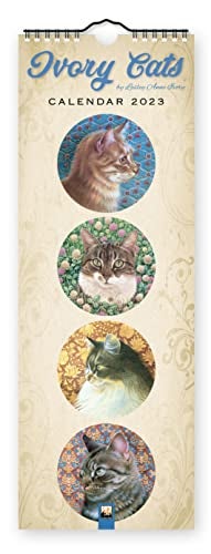Ivory Cats Slim Calendar 2023 