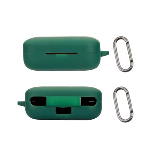 Printme for Realme Buds Air 7 Silicone Case Cover, Soft Anti-Scratch Anti- Slip, Earphone Case with Hook Keychain [Earbuds Not Included] (Black) - Image 4
