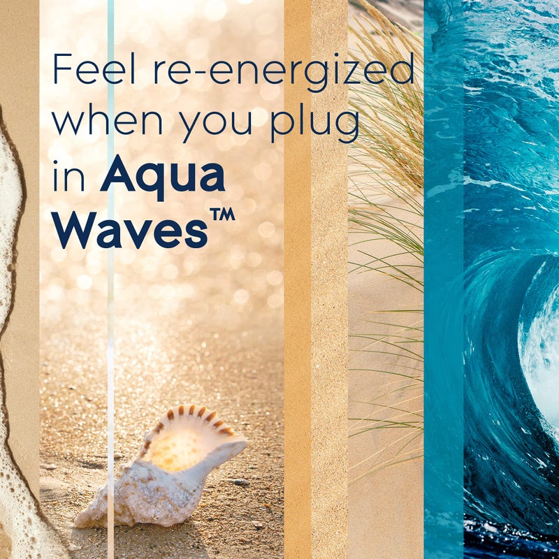 Glade PlugIns Refills Air Freshener, Scented and Essential Oils for Home and Bathroom, Aqua Waves, 3.35 Fl Oz, 5 Count - Image 3