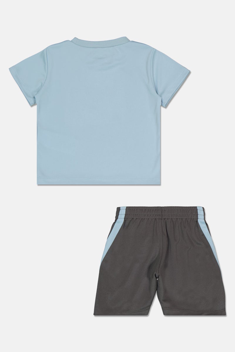 Nike Toddlers Boy 2 Pieces Graphic Print Short Sleeve T-Shirt With Shorts Set, Multicolor - Image 3