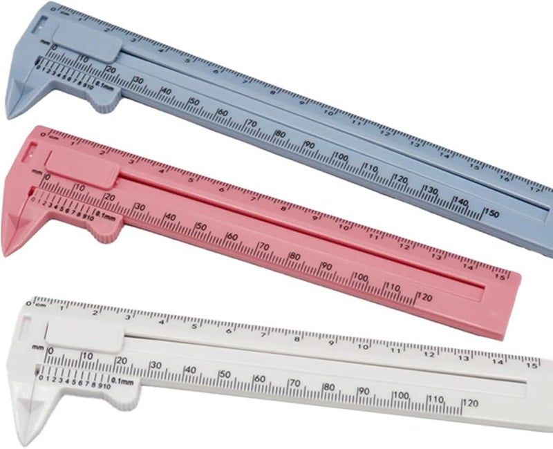 فرجار بلاستيكي 0-150 ملم أداة قياس قطر ومقاس سمك المجوهرات اللون أ - Image 4