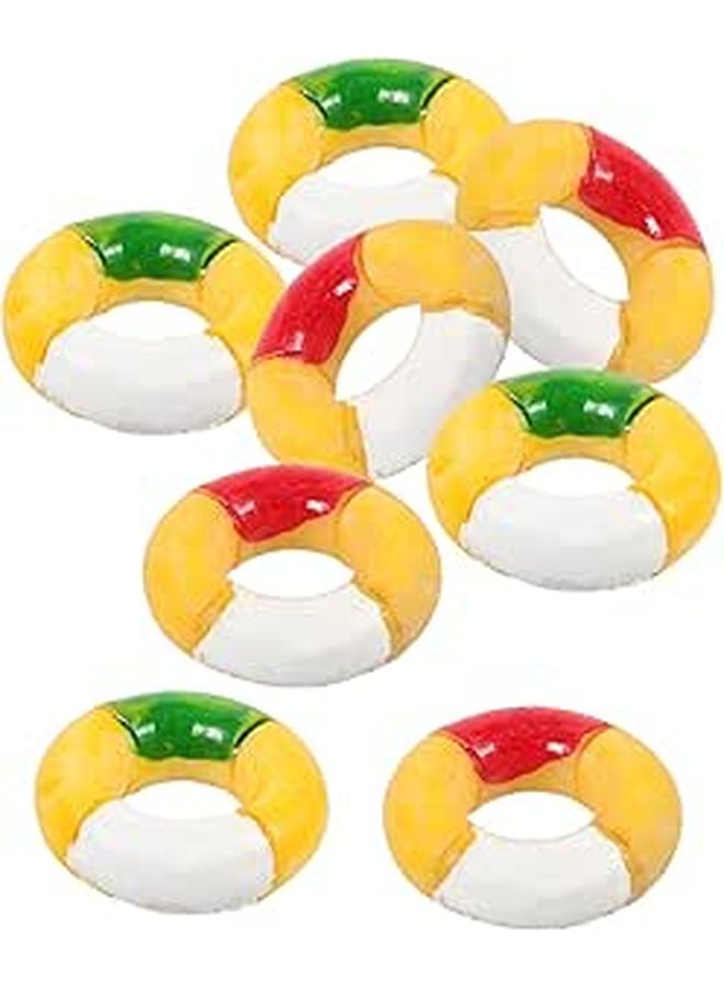Resin Mini Swimming Rings 10Pcs Red For DIY Micro Landscape Photo Props House Decor - Image 1