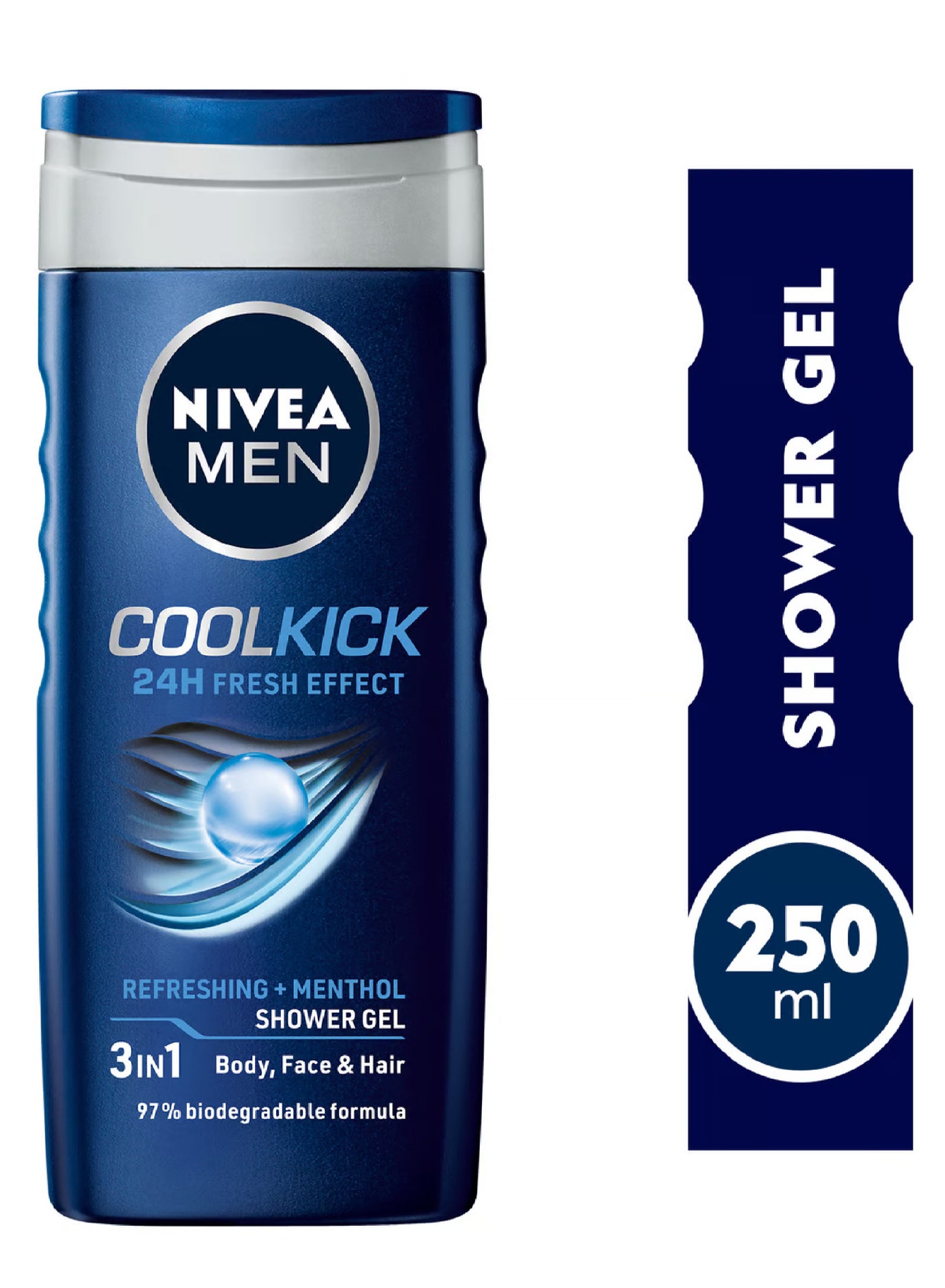 NIVEA MEN COOL KICK SHOWER GEL 250ML