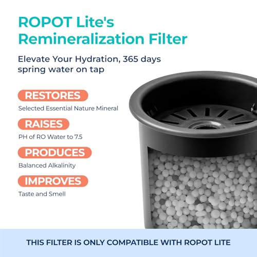 Bluevua Dual-Pack Remineralization Filters, One-Year Set for RO100ROPOT-LITE, Alkaline for Reverse Osmosis Filter, Remineralize and Increase pH for Pure Drinking Water - Image 3