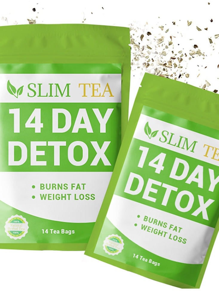 Winstown 2-Pieces,14 Day Detox Slim Tea, Detox Body System,Boost Metabolism, Suppress Appetite, Increase Energy - Image 1
