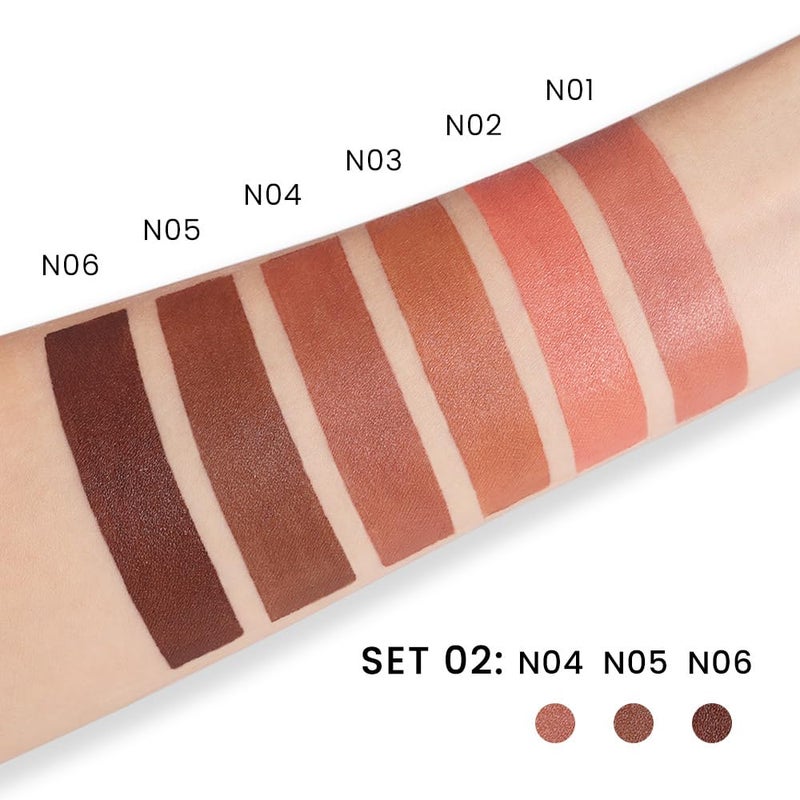 evpct 3Pcs Dark Deep Orange Brown Coffee Nude Matte Lipstick Sets for Women 24 Hour Matt Matte Lipstick Long Lasting Waterproof and Smudge Proof Fall Color Lipstick Shades Dark Brown Lip Liner Set 02 - Image 5