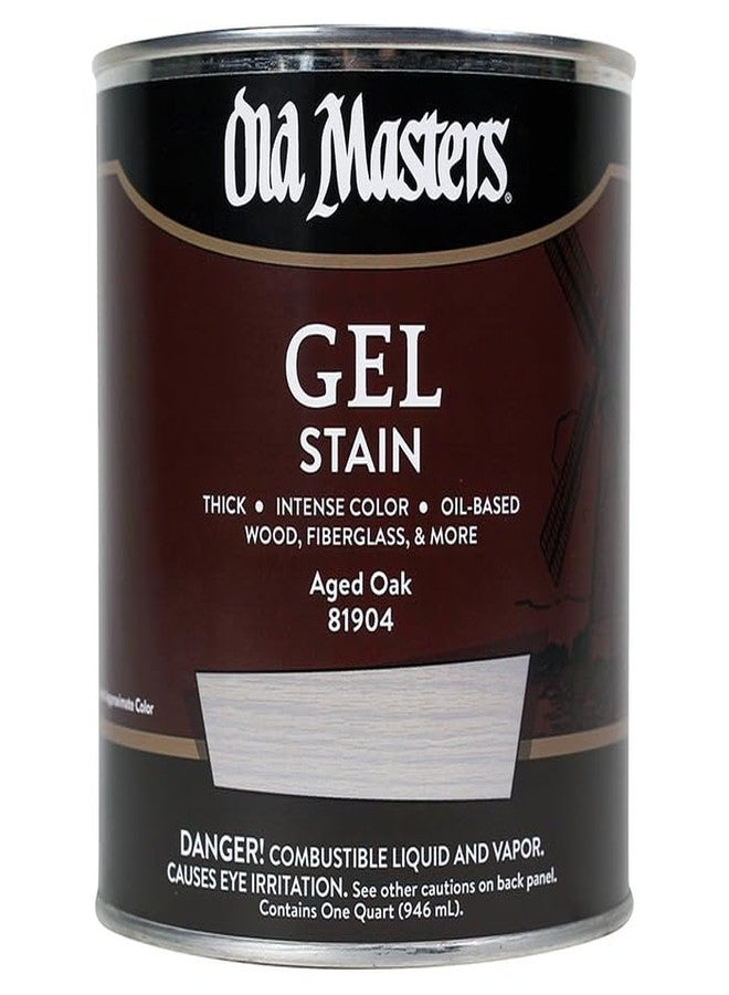 Old Masters qt Old Masters 81904 Aged Oak Gel Stain Oil-Based Stain - Image 1