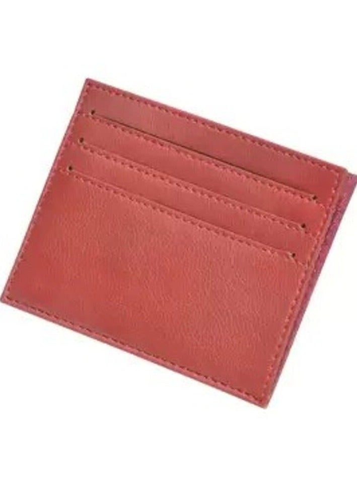 إف اي أس  محفظة نحيفة من البولي يوريثين بغطاء ناعم من البولي يوريثان الإيطالي للجنسين من FIS، مفتوحة من الجانبين و6 جيوب لبطاقة الهوية، مقاس 8 × 10.5 سم، لون كستنائي - FSPQSW15