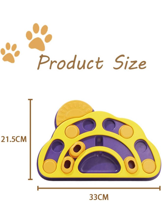 Neostyle Dog Puzzle Toys,Dog Food Puzzle Feeder Toys for IQ Training & Mental Enrichment,for Cats and Dogs (yellow+purple)  - Image 2