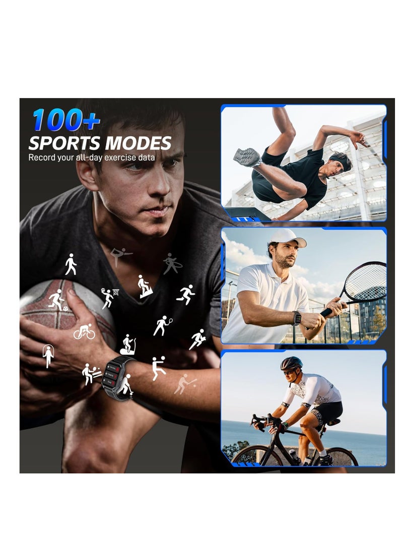 KASTWAVE 1.83” Smart Watch for Men with Bluetooth Call, Outdoor Sports Smartwatch, 3ATM Waterproof Fitness Tracker Watch, with Fitness & Sleep Tracker, Heart Rate Monitor, Swimming Pedometer  - Image 5
