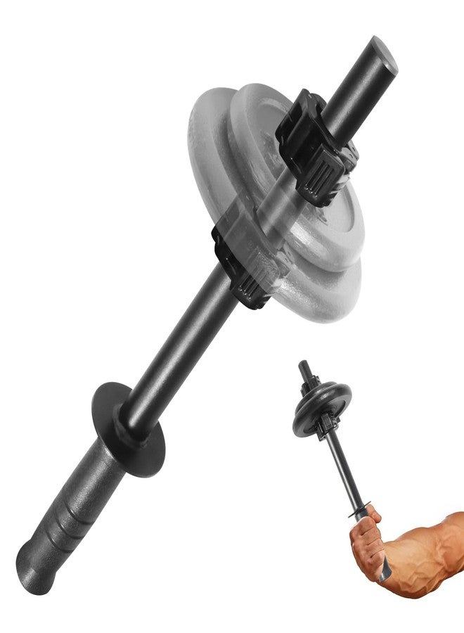 powerfeng Forearm Wrist Exerciser Strengthener: Adjustable Arm Strength Trainer Grips for 1in Standard Weight Plates - Grip Handles for Forearm Strength Workout Training - Image 1