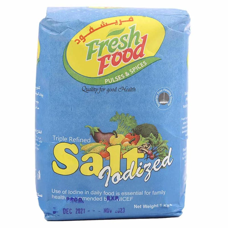 Fresh Food Triple Refined Iodized Salt- 1Kg - Image 1