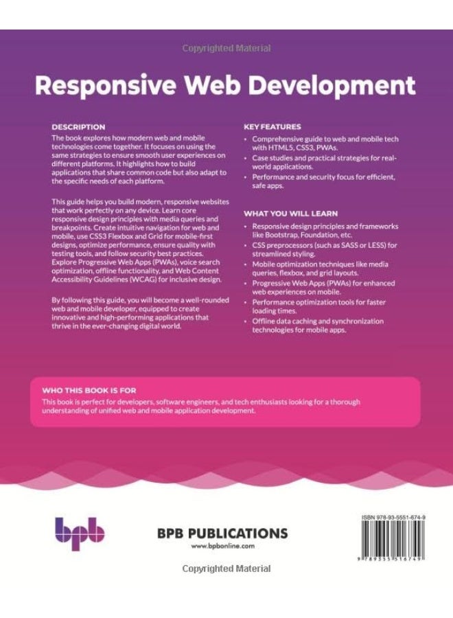 Responsive Web Development: Web and mobile development with HTML5, CSS3, and p - Image 2