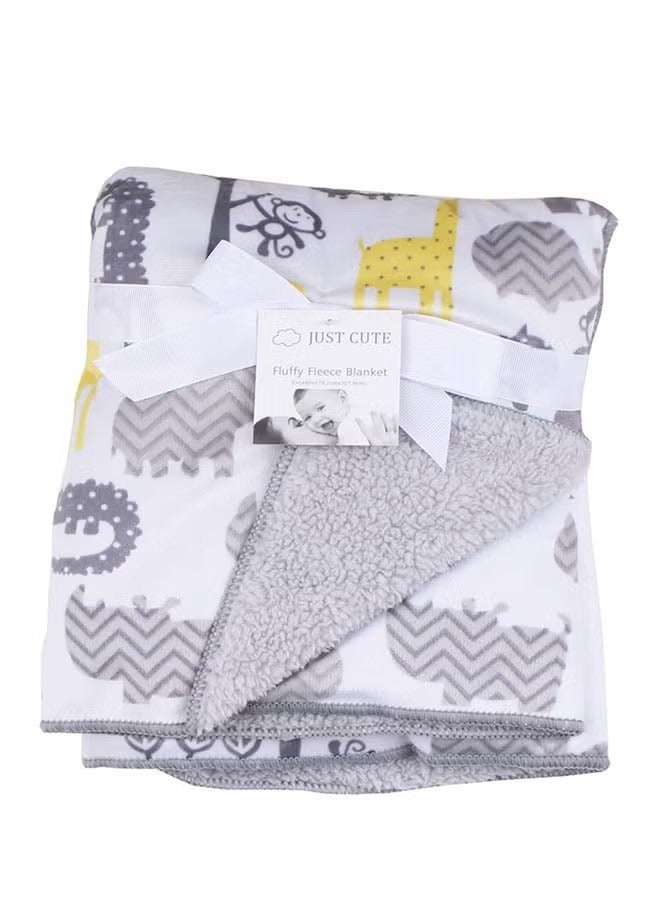 Goolsky Fleece Throw Blanket, Cartoon Animals Super Soft Flannel Blankets Cozy Fluffy Warm for Couch, Sofa, Bed, Office, Couch, Camping, Picnic - Image 2