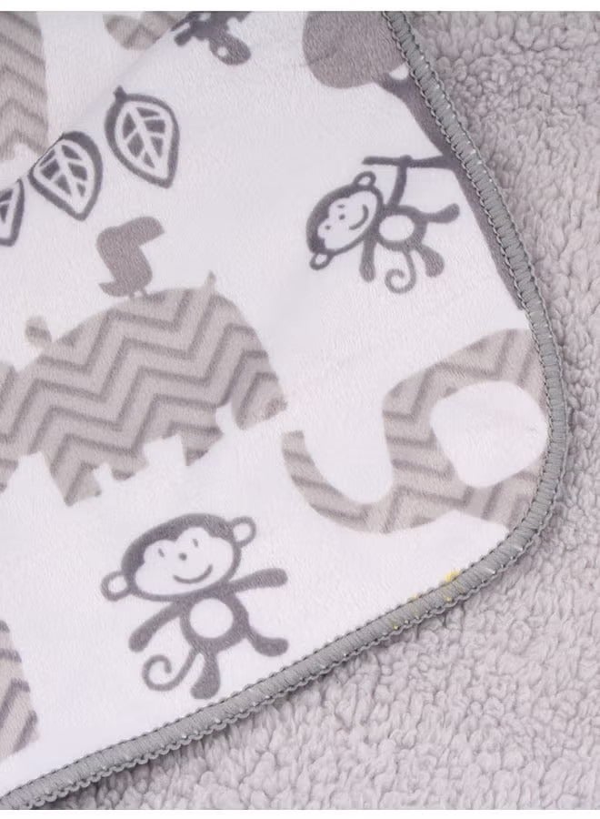 Goolsky Fleece Throw Blanket, Cartoon Animals Super Soft Flannel Blankets Cozy Fluffy Warm for Couch, Sofa, Bed, Office, Couch, Camping, Picnic - Image 3