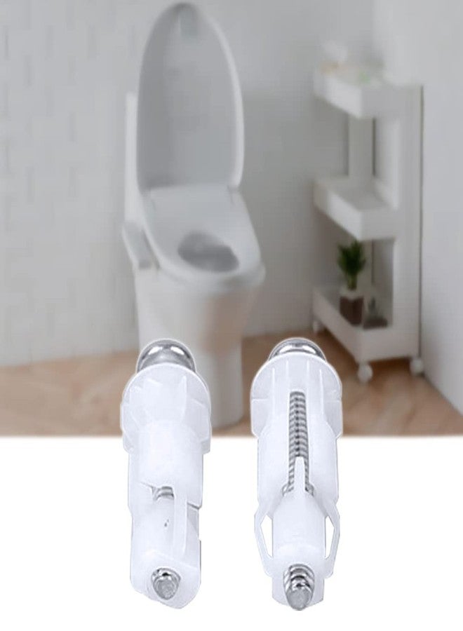 SEIWEI 2Pcs Top Fix Toilet Seat Screws Nut Cover Lid Pan Fixing WC Blind Hole Fitting Kits Universal Bathroom Accessories Replacement Toilet Lid Top Fixing Hinges Screws - Image 5