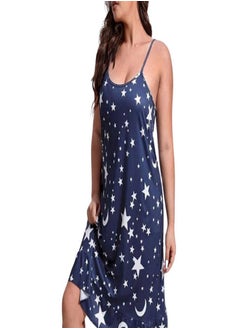 Women's home nightgown - special size navy blue