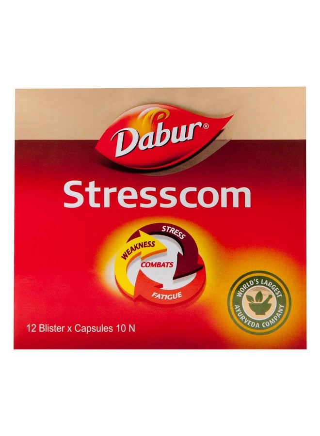 Dabur دابور ستريس كوم أشواغاندا - 120 كبسولة (10 كبسولات × 12 شريط)  - Image 2