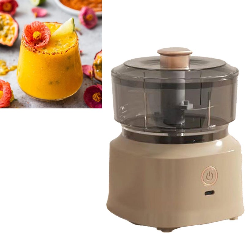 Electric Meat Chopper Efficient Blender for Kitchen, Safe Food Grinder for Home Use (Dark Brown) - Image 4