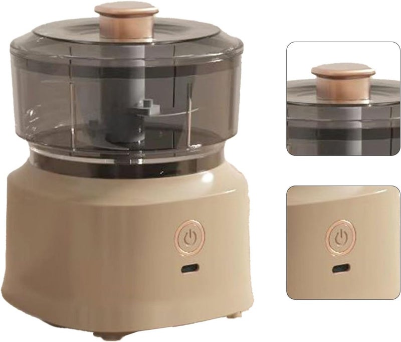 Electric Meat Chopper Efficient Blender for Kitchen, Safe Food Grinder for Home Use (Dark Brown) - Image 5