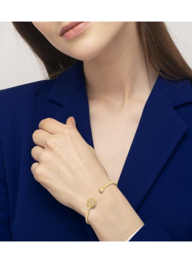 TOMMY HILFIGER Womens Yellow Gold Open Bangle Bracelet Embellished With Crystals - 2780571 - Image 2