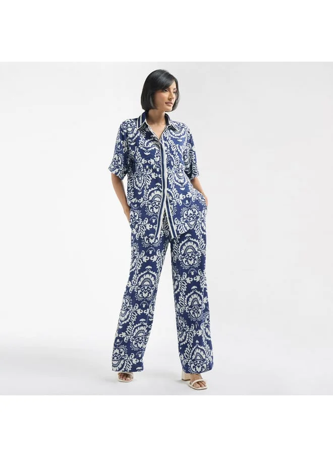 FAV All-Over Print Shirt with Short Sleeves