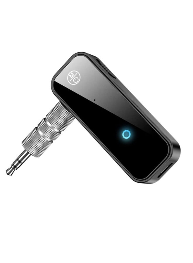 شابية محول صوت لاسلكي صغير محمول 3.5 ملم للمنزل والسيارة والكمبيوتر والموسيقى وسماعات الرأس ومكبرات الصوت 2 في 1 بتقنية بلوتوث 5.0 - Image 1