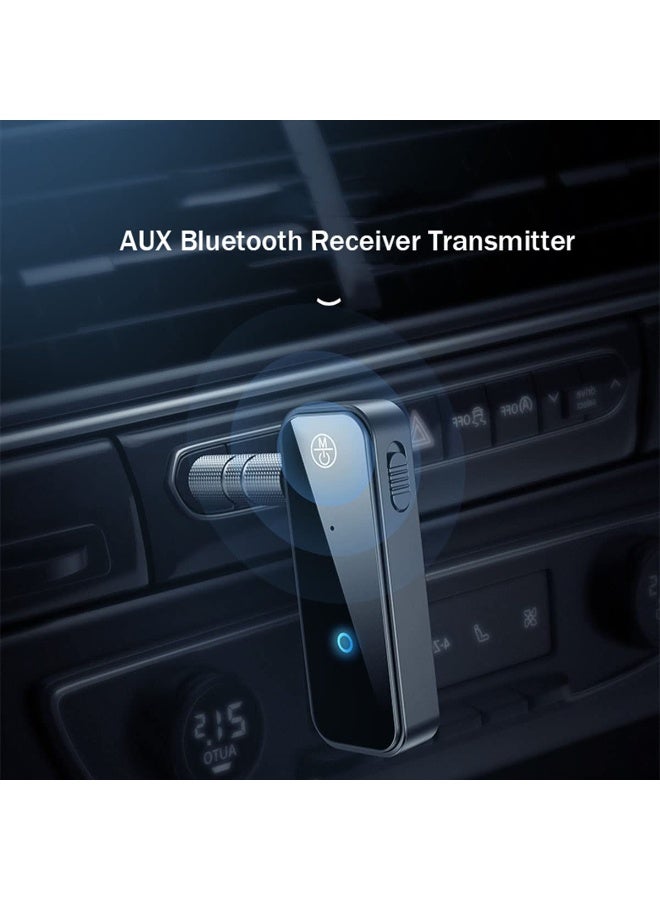 شابية محول صوت لاسلكي صغير محمول 3.5 ملم للمنزل والسيارة والكمبيوتر والموسيقى وسماعات الرأس ومكبرات الصوت 2 في 1 بتقنية بلوتوث 5.0 - Image 4