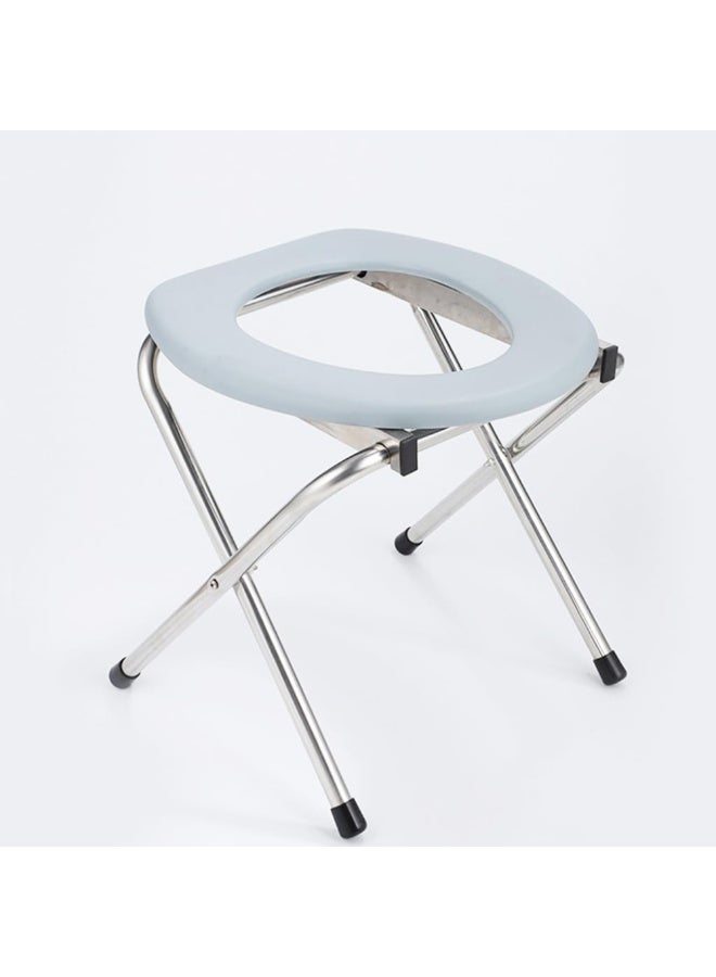 McDou Folding Toilet Chair, Portable Toilet Stool, Movable Toilet Stool, Emergency Toilet Chair with Soft Seat for The Elderly, Pregnant Women and Disabled People - Image 1