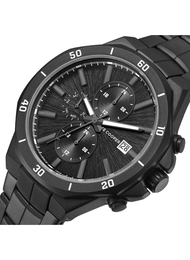 Lee Cooper Men's Multi Function Display Watch With Black Metal Strap - LC08087.660  - Image 1