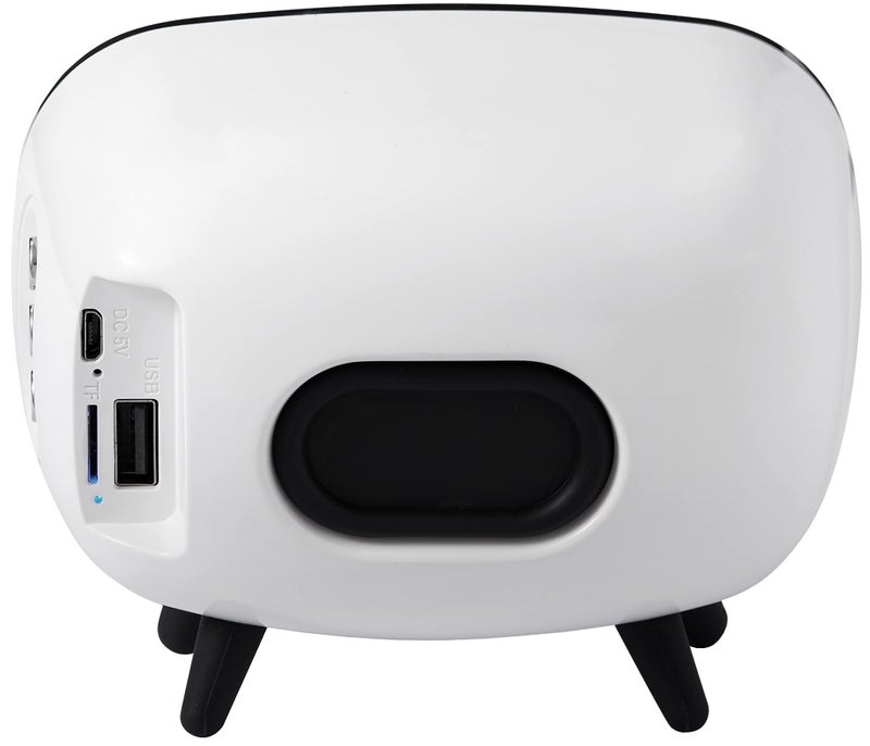Crosley CR3039A-WH Rondo Retro Portable Rechargeable Bluetooth Speaker, White - Image 4